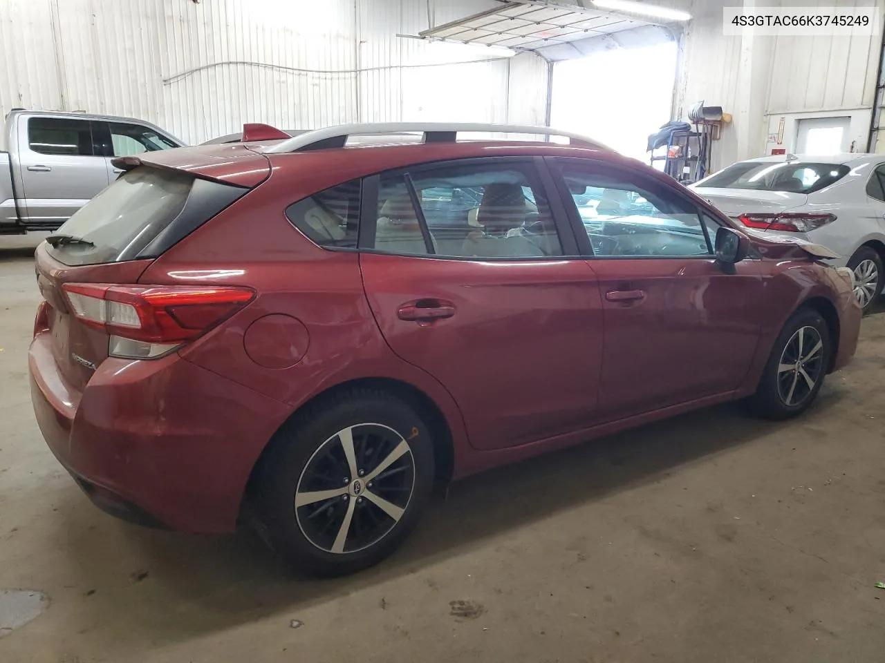 2019 Subaru Impreza Premium VIN: 4S3GTAC66K3745249 Lot: 76909274