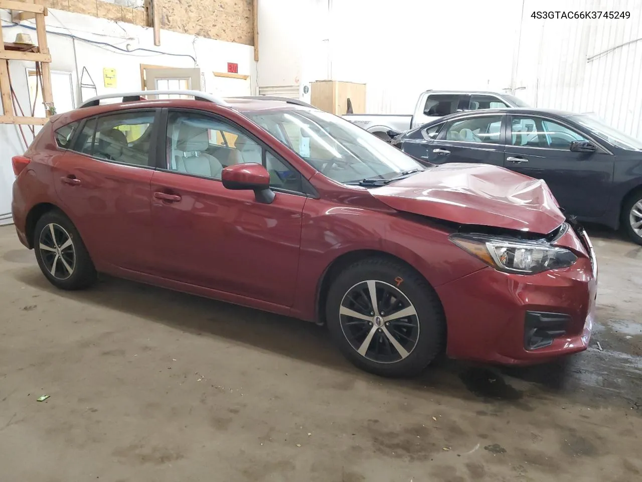 2019 Subaru Impreza Premium VIN: 4S3GTAC66K3745249 Lot: 76909274