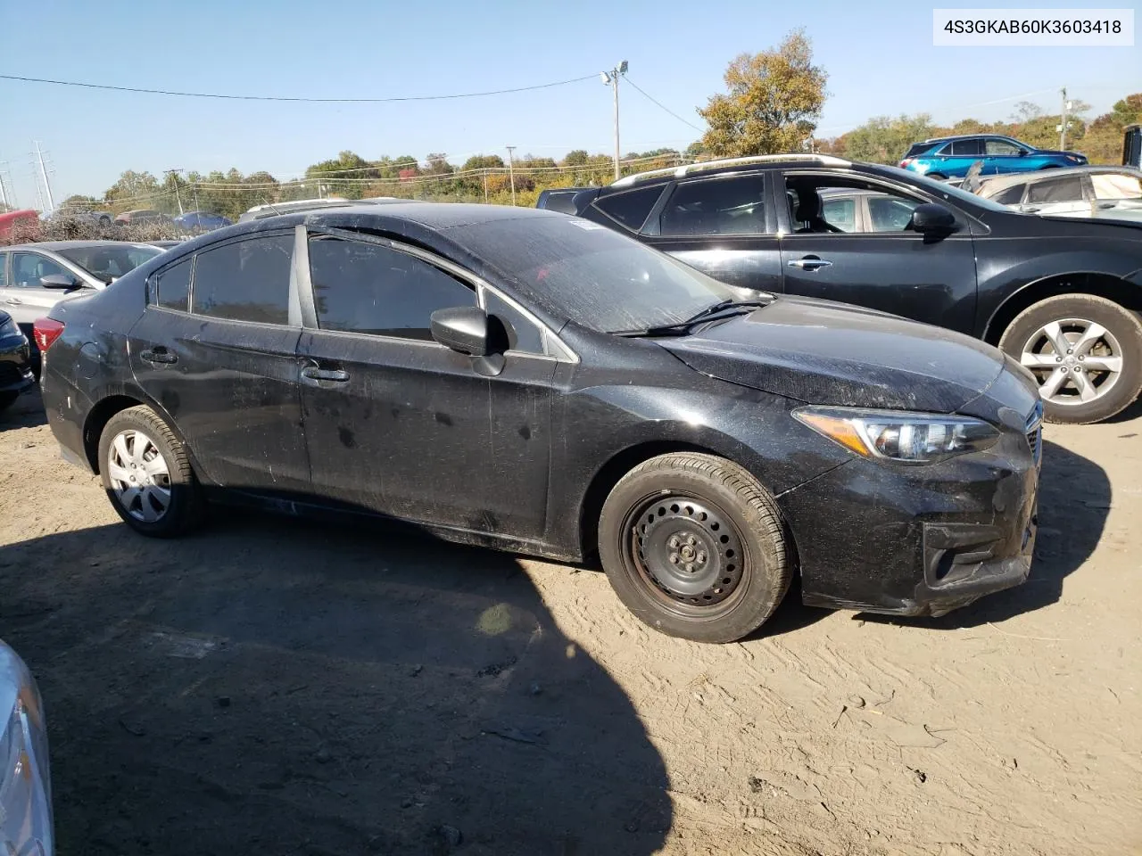 2019 Subaru Impreza VIN: 4S3GKAB60K3603418 Lot: 77173244