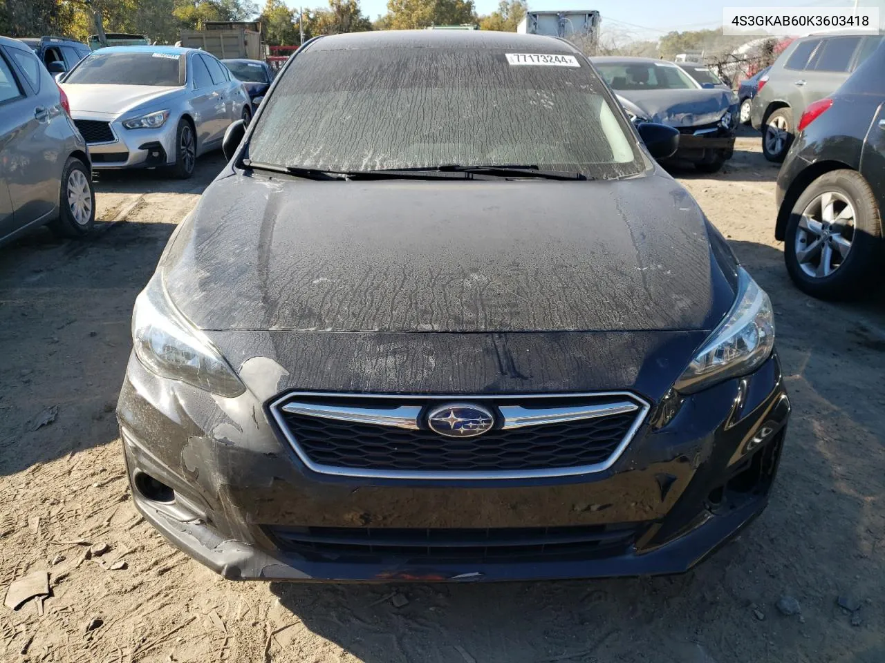 2019 Subaru Impreza VIN: 4S3GKAB60K3603418 Lot: 77173244