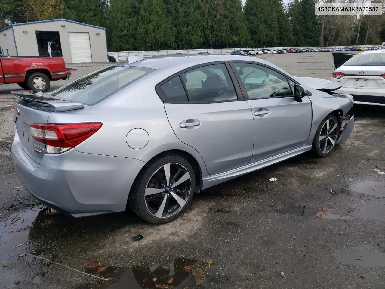 2019 Subaru Impreza Sport VIN: 4S3GKAM63K3620582 Lot: 77255354