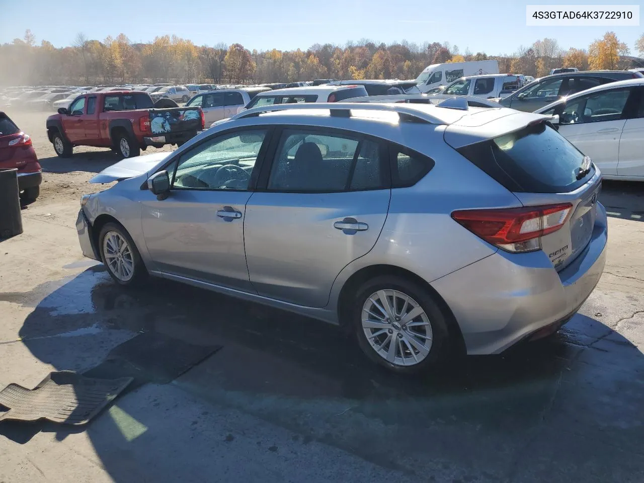 2019 Subaru Impreza Premium VIN: 4S3GTAD64K3722910 Lot: 77375834