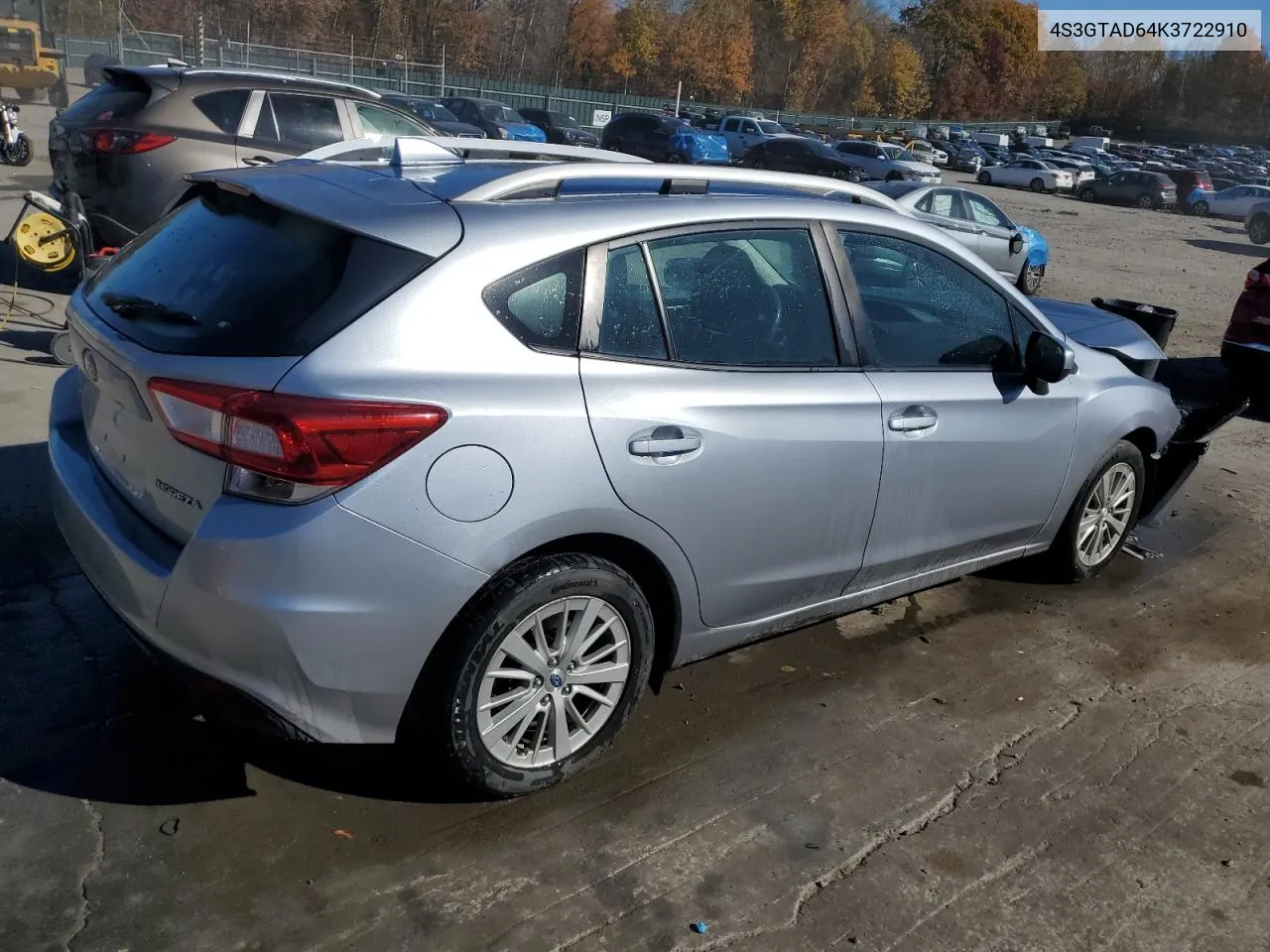 4S3GTAD64K3722910 2019 Subaru Impreza Premium