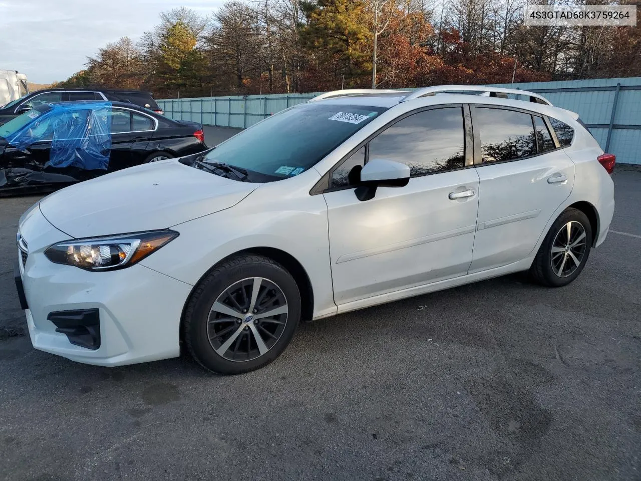 2019 Subaru Impreza Premium VIN: 4S3GTAD68K3759264 Lot: 78018284