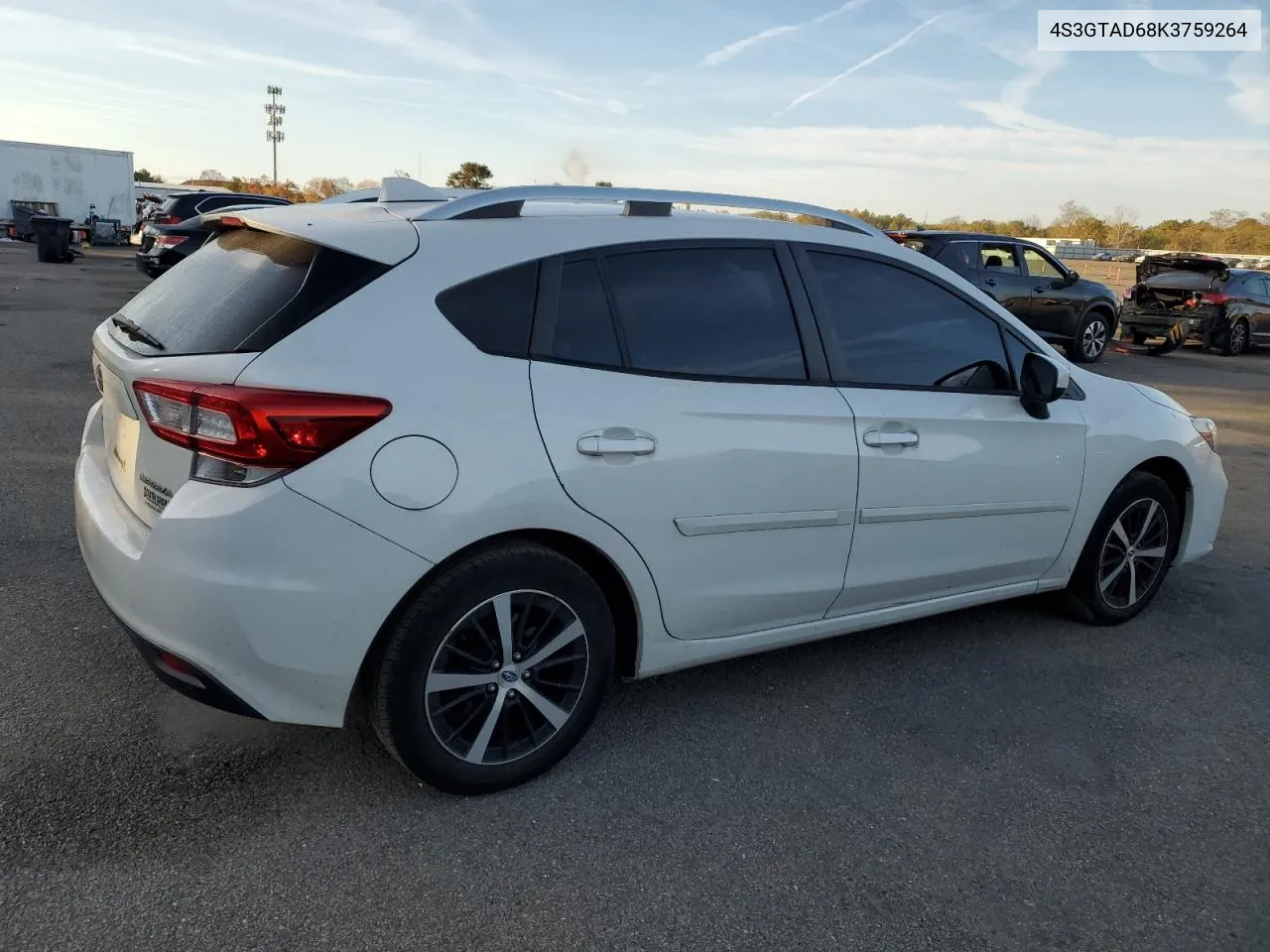 2019 Subaru Impreza Premium VIN: 4S3GTAD68K3759264 Lot: 78018284