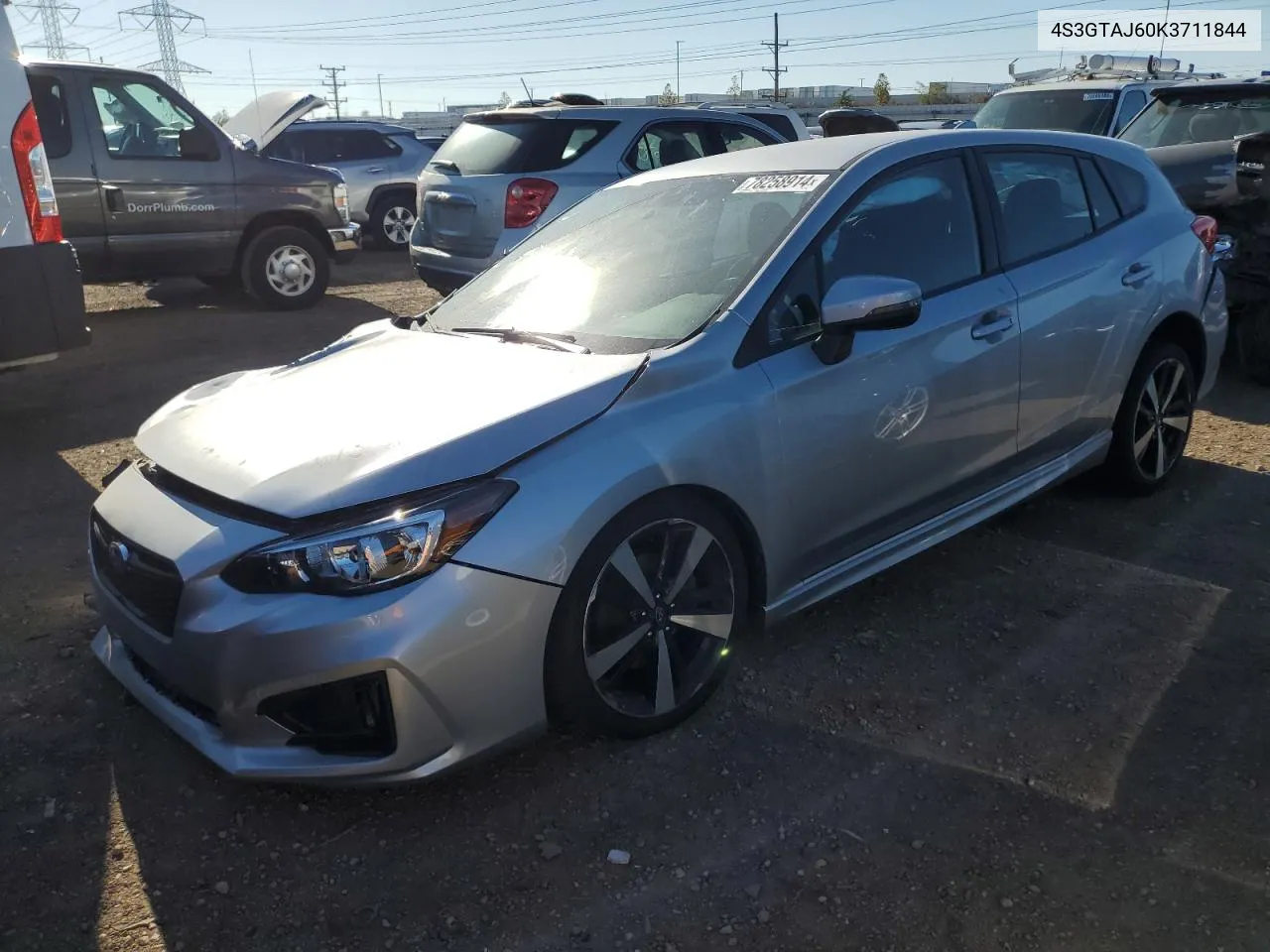 2019 Subaru Impreza Sport VIN: 4S3GTAJ60K3711844 Lot: 78258914