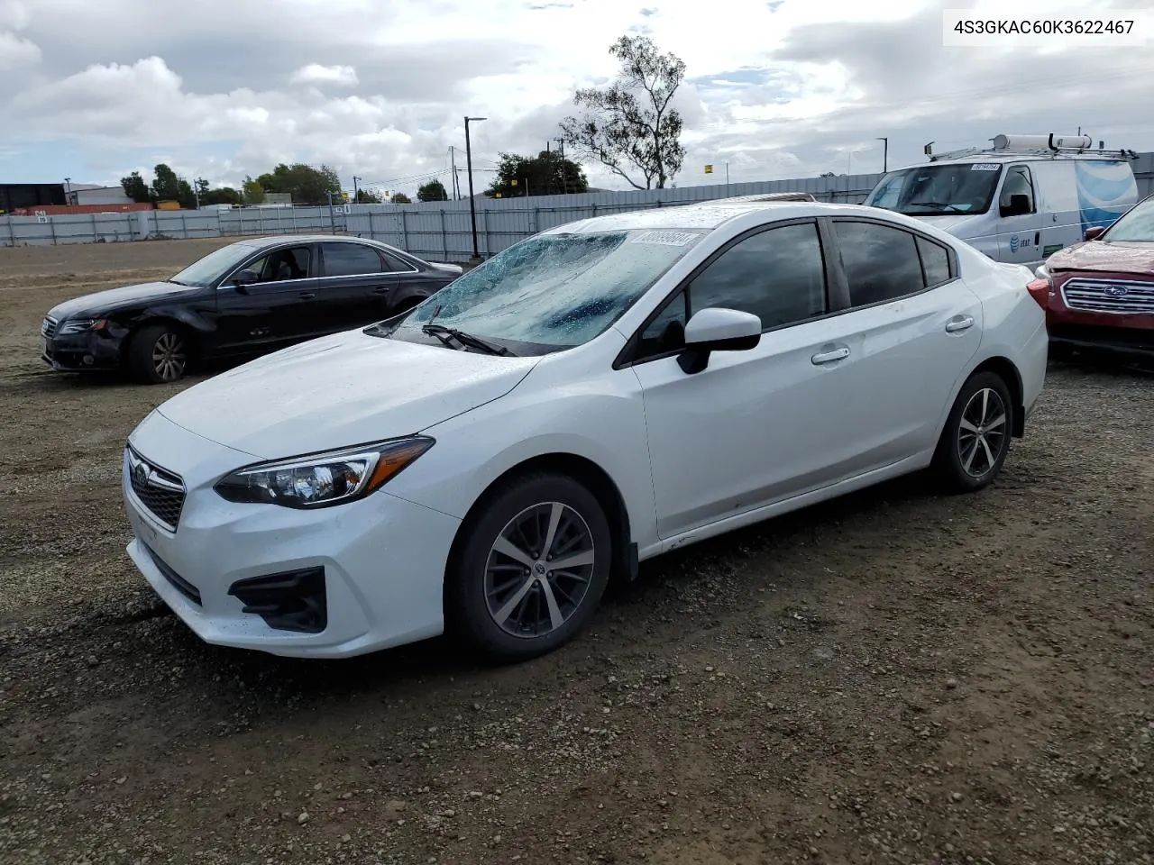 2019 Subaru Impreza Premium VIN: 4S3GKAC60K3622467 Lot: 80899604