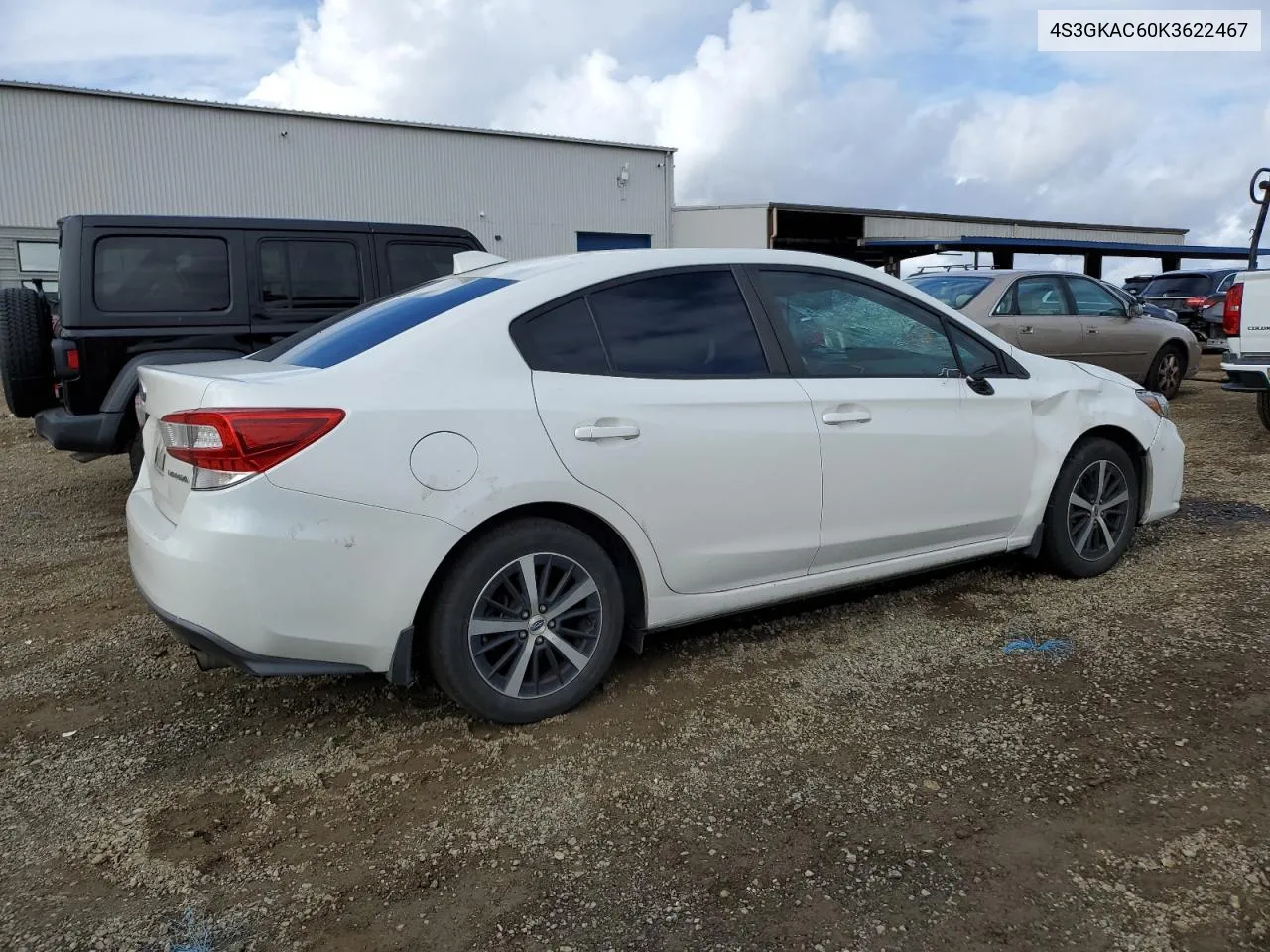 2019 Subaru Impreza Premium VIN: 4S3GKAC60K3622467 Lot: 80899604