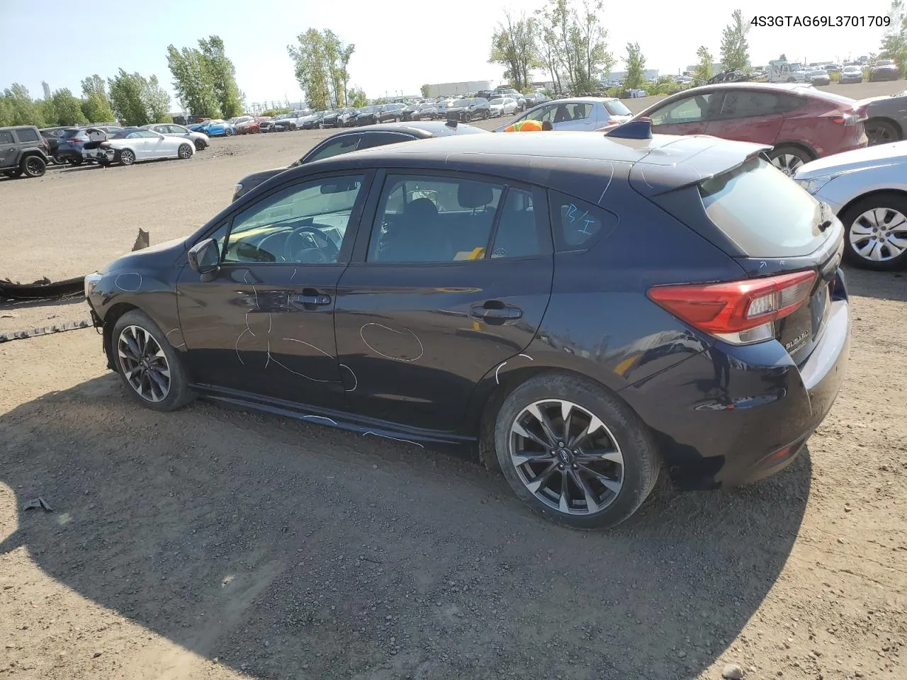 2020 Subaru Impreza VIN: 4S3GTAG69L3701709 Lot: 69686044