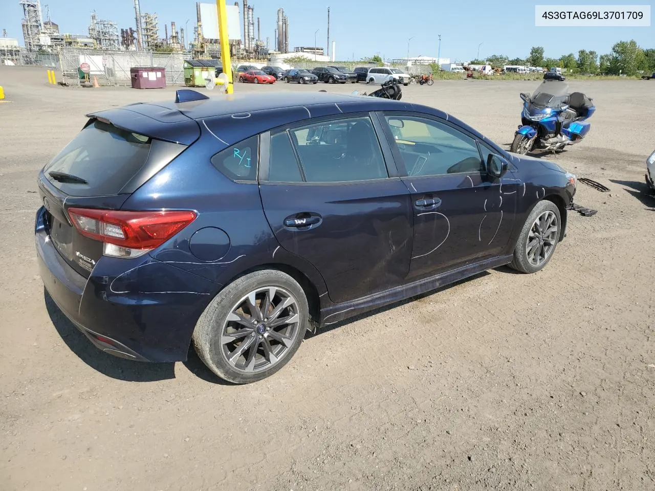 2020 Subaru Impreza VIN: 4S3GTAG69L3701709 Lot: 69686044