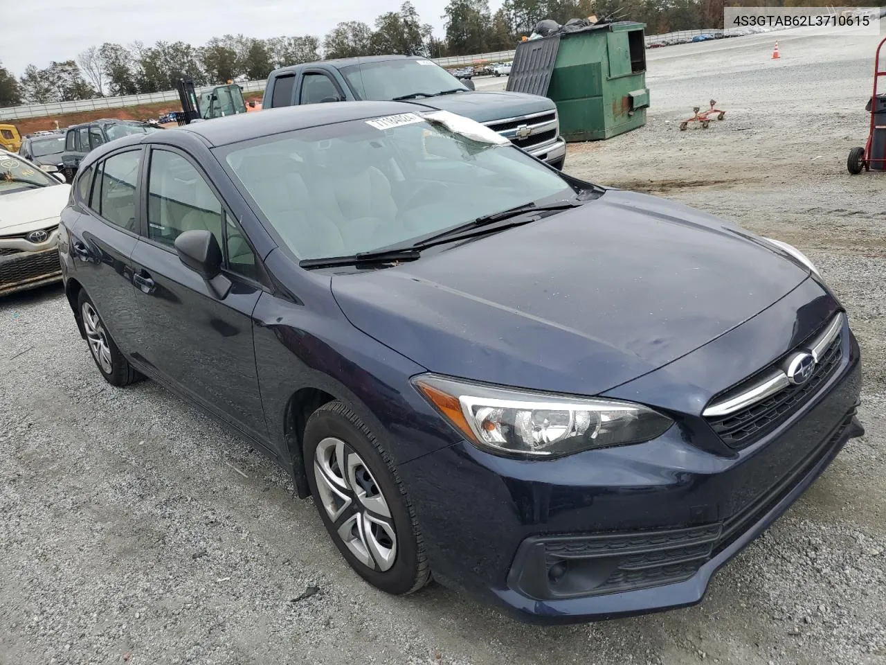 2020 Subaru Impreza VIN: 4S3GTAB62L3710615 Lot: 77184024