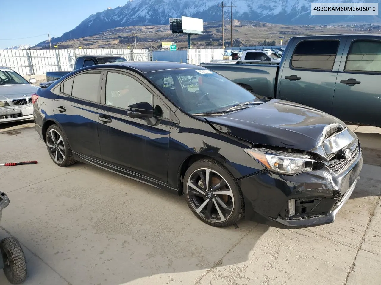 2021 Subaru Impreza Sport VIN: 4S3GKAM60M3605010 Lot: 46647044