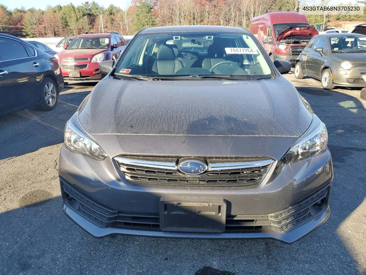 2022 Subaru Impreza VIN: 4S3GTAB68N3705230 Lot: 78477264