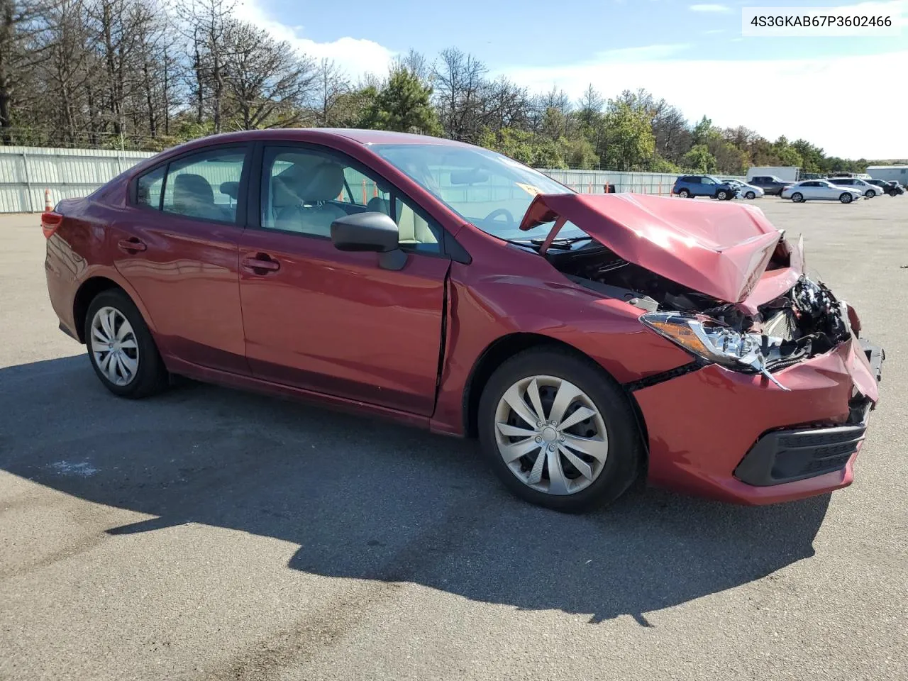 2023 Subaru Impreza VIN: 4S3GKAB67P3602466 Lot: 72003494