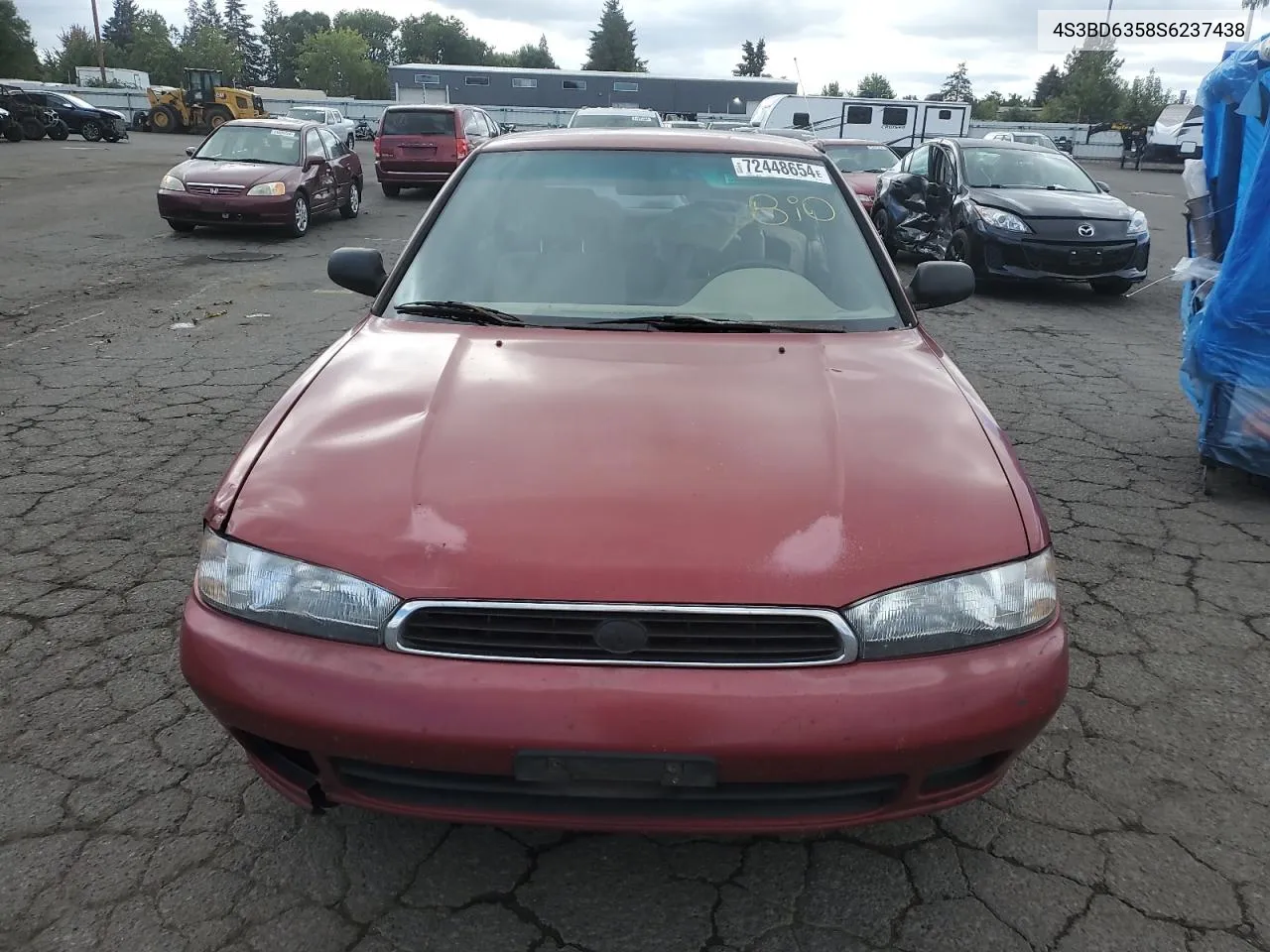 1995 Subaru Legacy L VIN: 4S3BD6358S6237438 Lot: 72448654