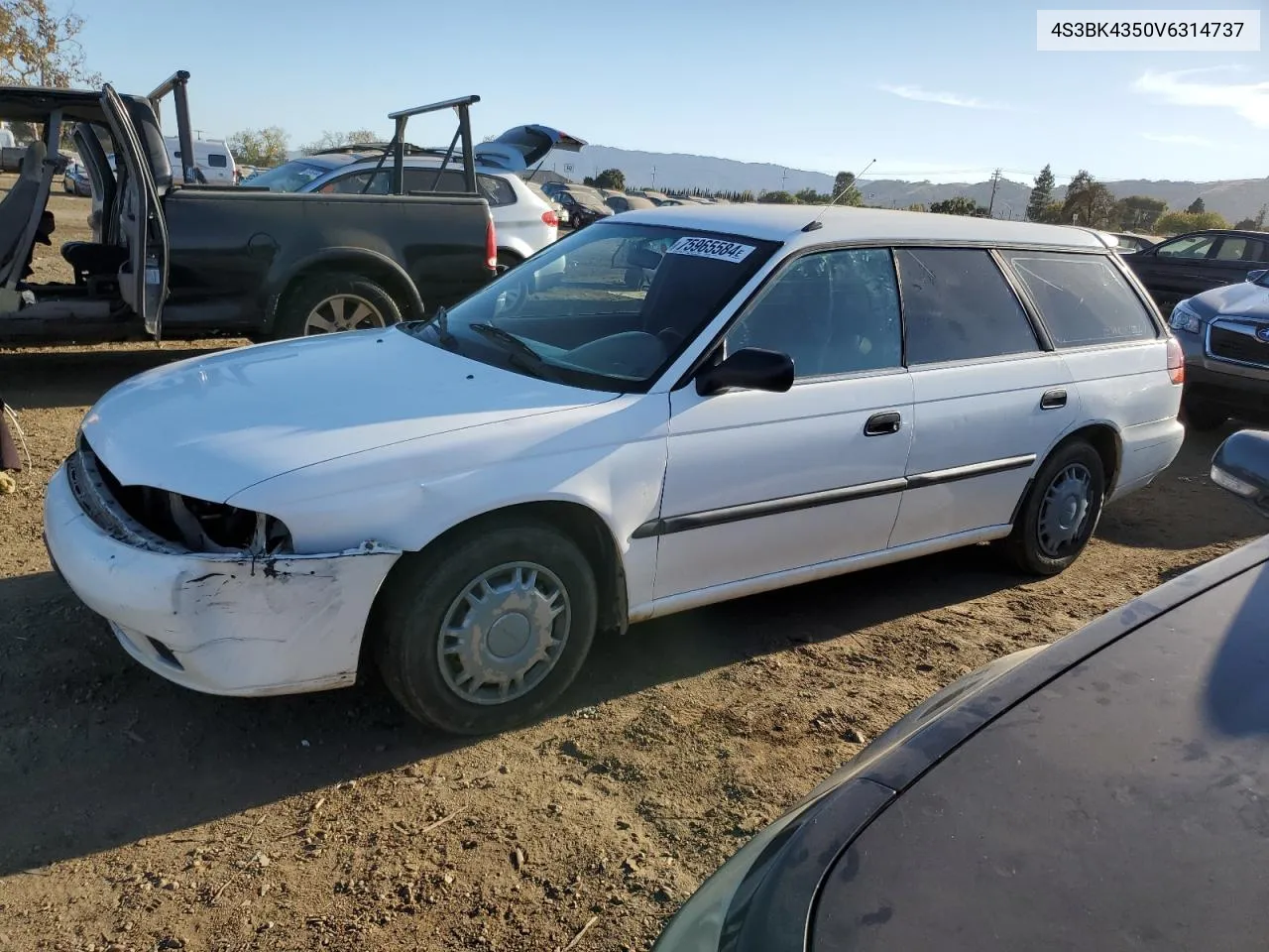 1997 Subaru Legacy L VIN: 4S3BK4350V6314737 Lot: 75965584