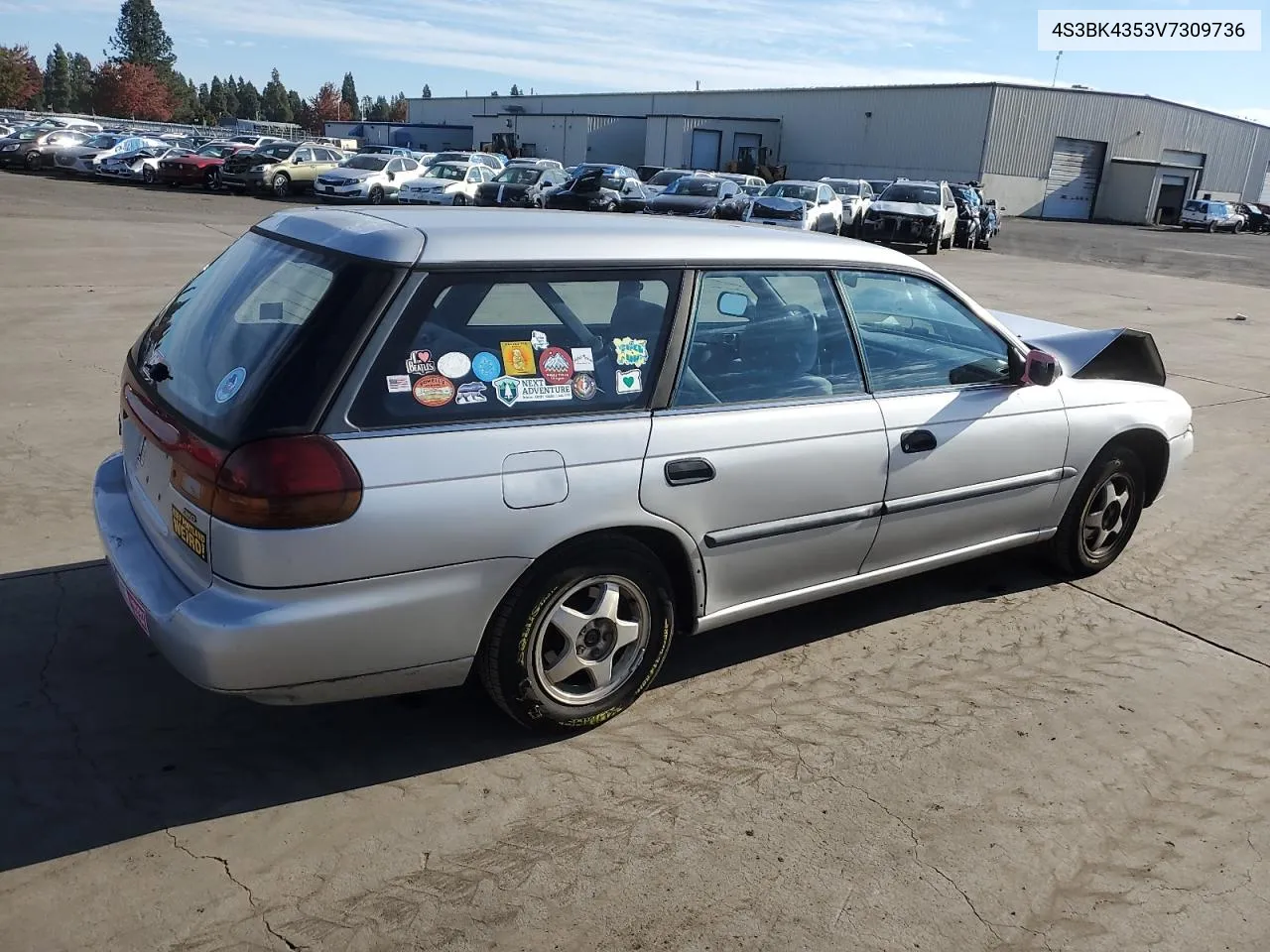 1997 Subaru Legacy L VIN: 4S3BK4353V7309736 Lot: 77916284