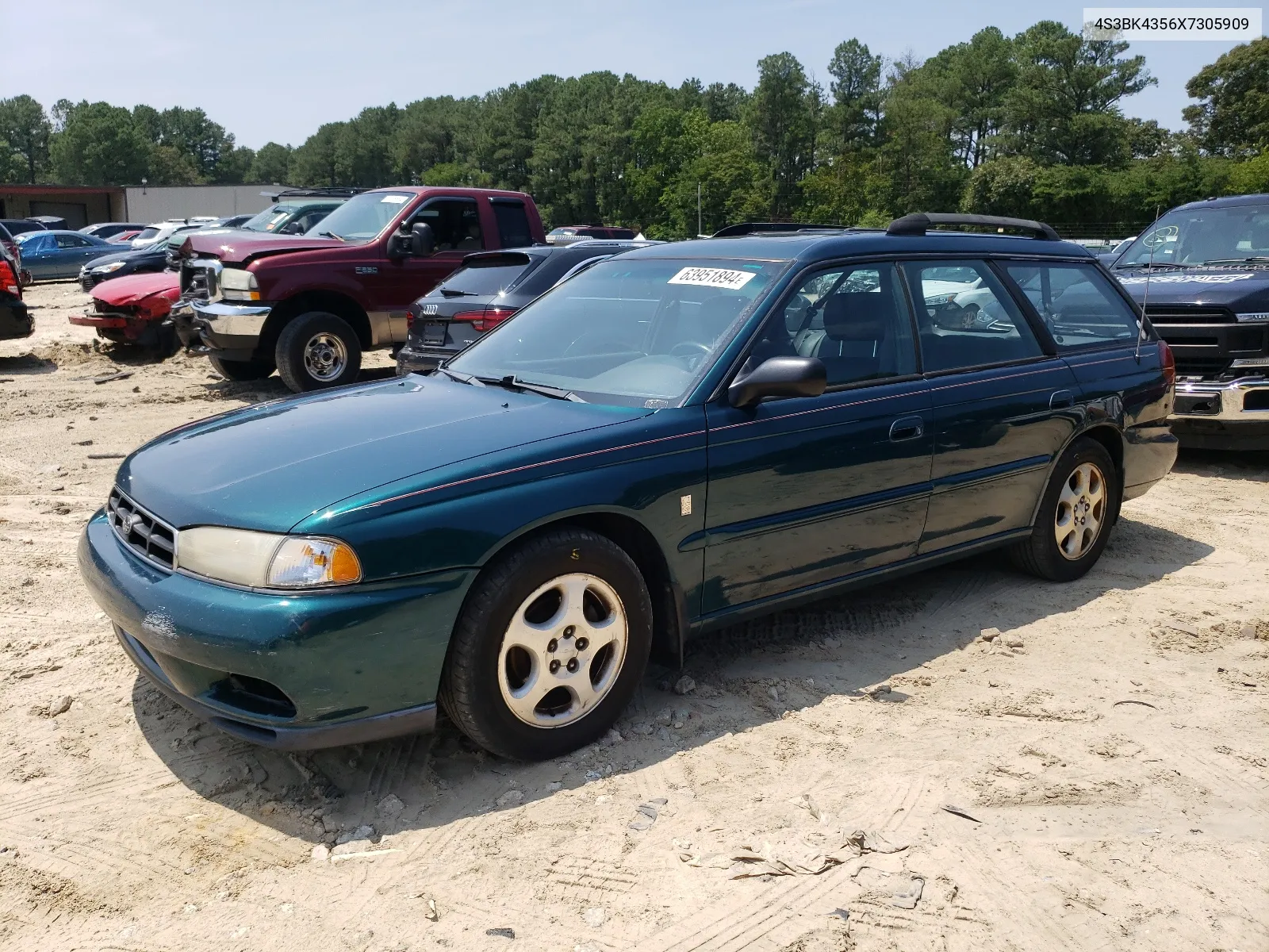 1999 Subaru Legacy L VIN: 4S3BK4356X7305909 Lot: 63951894