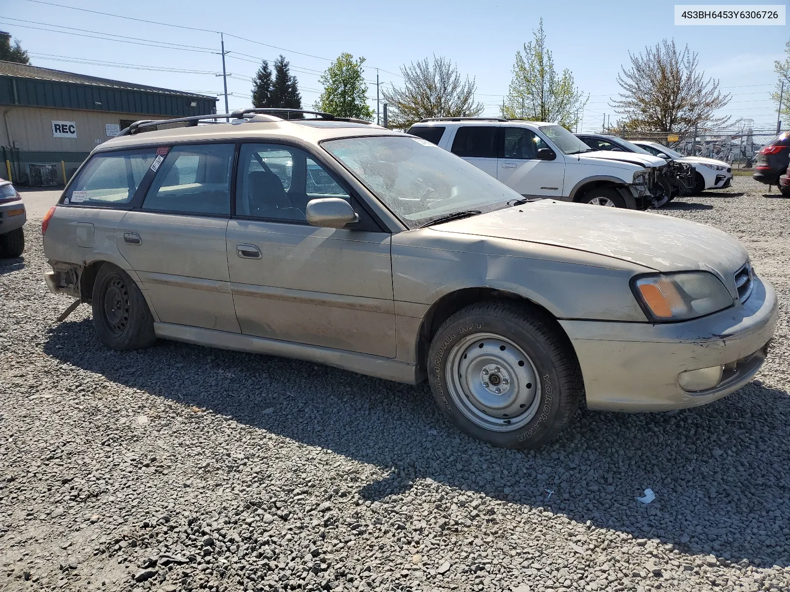 2000 Subaru Legacy Gt VIN: 4S3BH6453Y6306726 Lot: 52196994