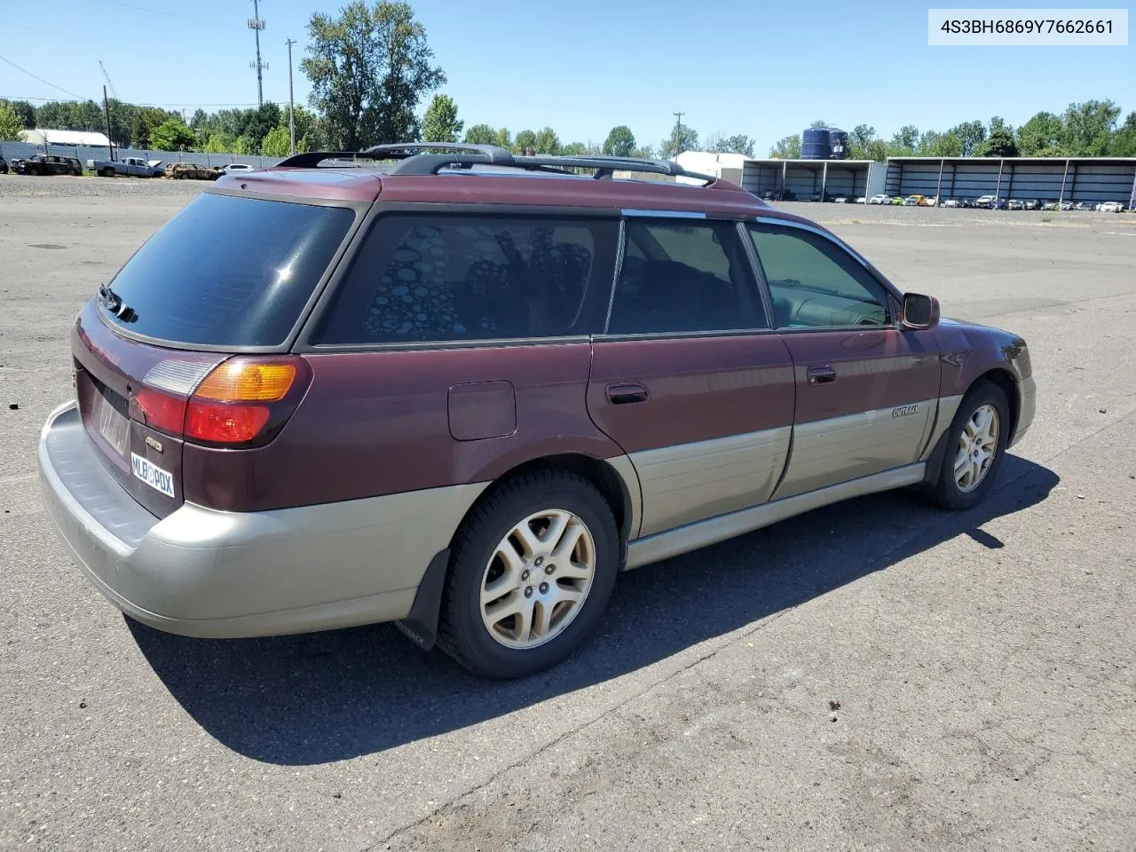 2000 Subaru Legacy Outback Limited VIN: 4S3BH6869Y7662661 Lot: 60565254