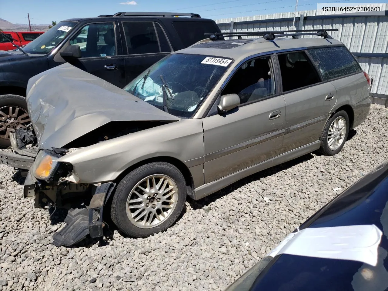 2000 Subaru Legacy Gt VIN: 4S3BH6452Y7306601 Lot: 67319954