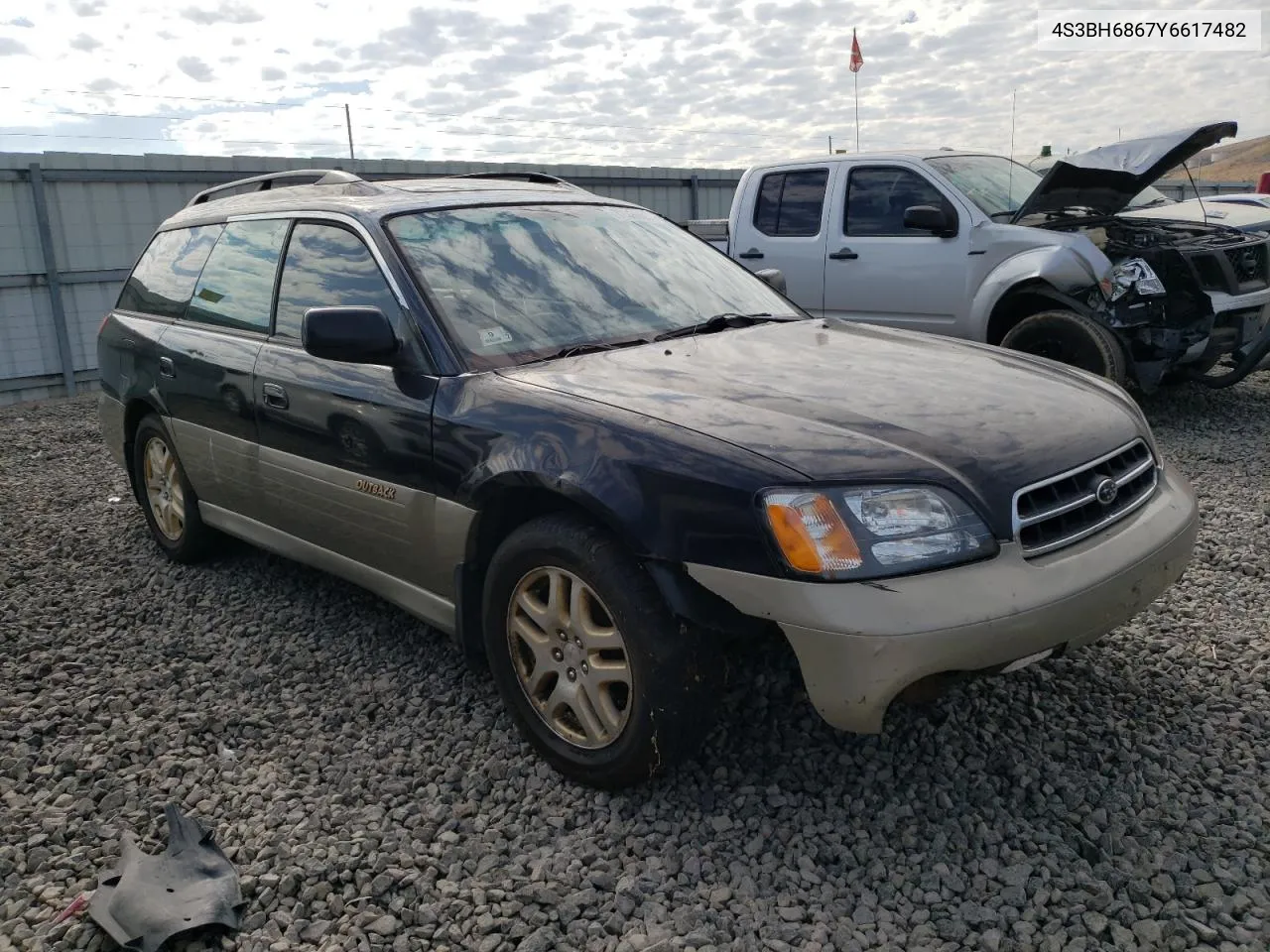 2000 Subaru Legacy Outback Limited VIN: 4S3BH6867Y6617482 Lot: 70339554