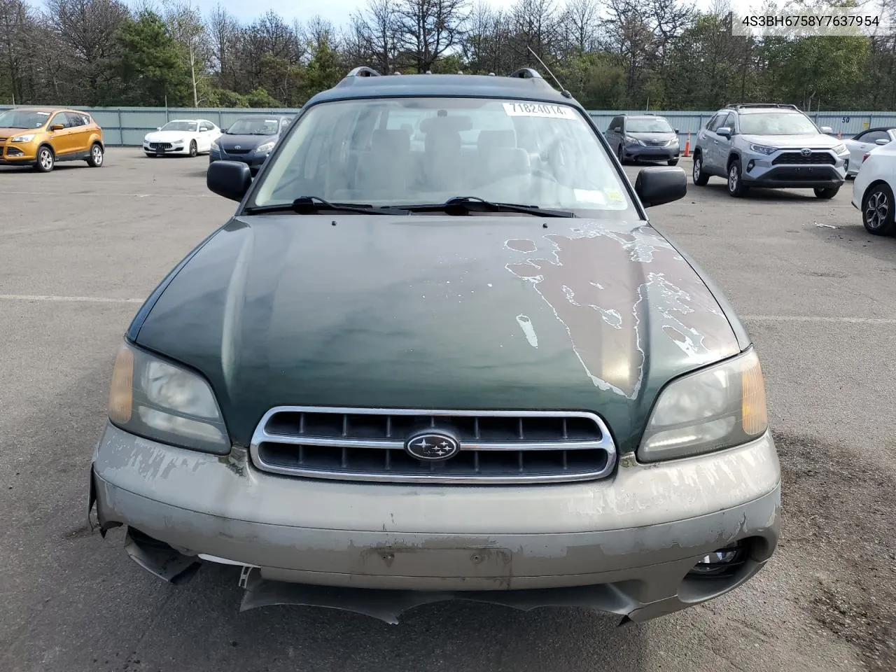 2000 Subaru Legacy Outback Awp VIN: 4S3BH6758Y7637954 Lot: 71824014