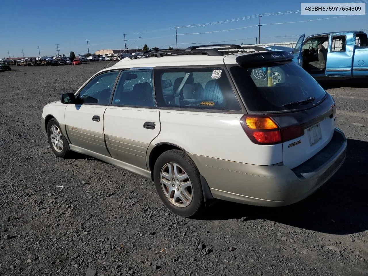 2000 Subaru Legacy Outback Awp VIN: 4S3BH6759Y7654309 Lot: 74544344