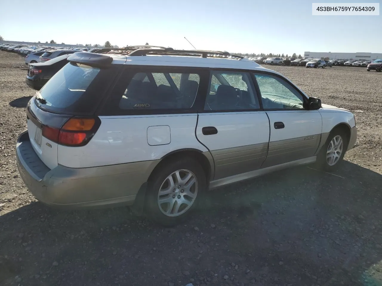 2000 Subaru Legacy Outback Awp VIN: 4S3BH6759Y7654309 Lot: 74544344