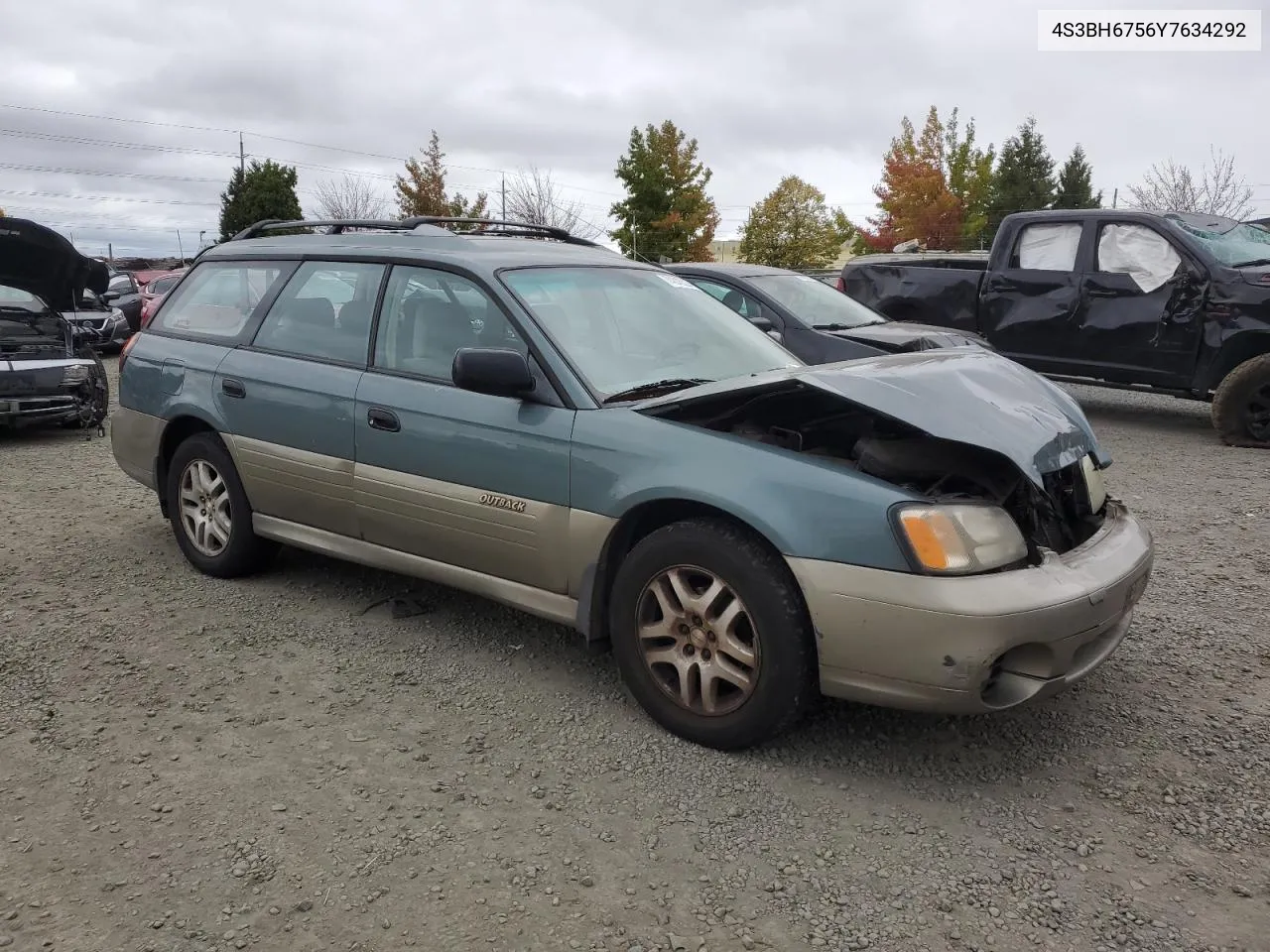 2000 Subaru Legacy Outback Awp VIN: 4S3BH6756Y7634292 Lot: 74845324