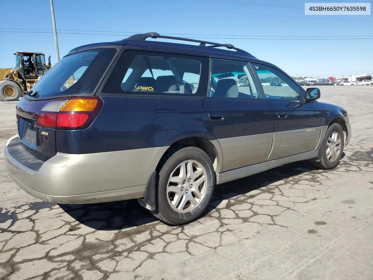 2000 Subaru Legacy Outback VIN: 4S3BH6650Y7635598 Lot: 76165664