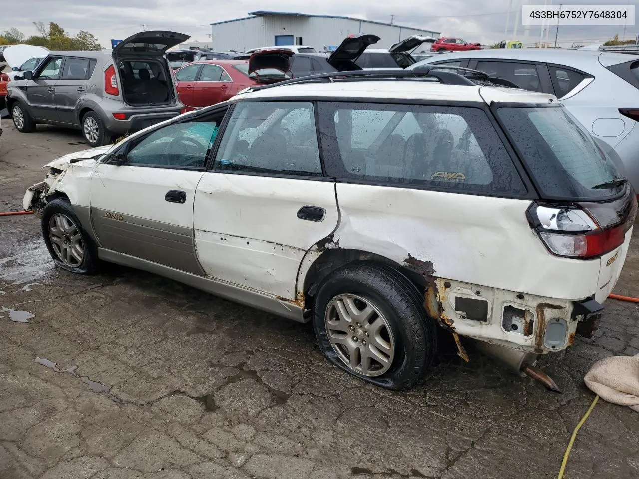 2000 Subaru Legacy Outback Awp VIN: 4S3BH6752Y7648304 Lot: 77252914