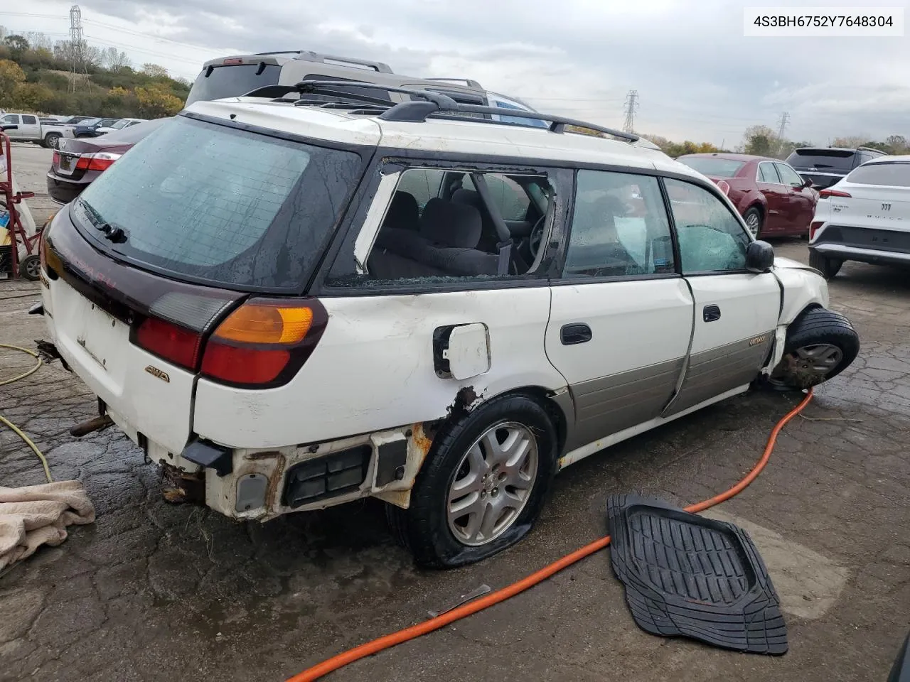 2000 Subaru Legacy Outback Awp VIN: 4S3BH6752Y7648304 Lot: 77252914