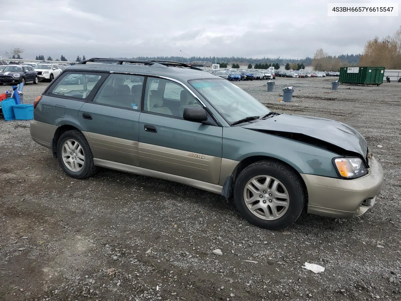 2000 Subaru Legacy Outback VIN: 4S3BH6657Y6615547 Lot: 77697164