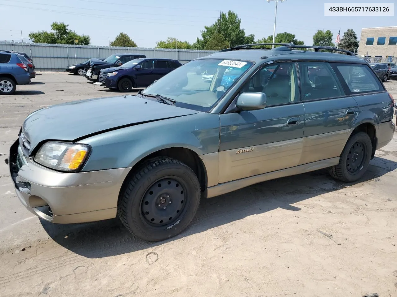 4S3BH665717633126 2001 Subaru Legacy Outback