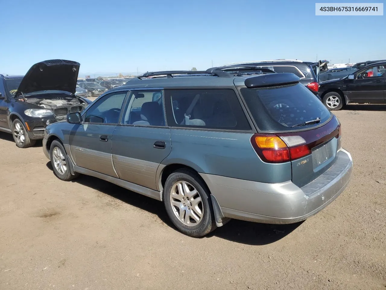 2001 Subaru Legacy Outback Awp VIN: 4S3BH675316669741 Lot: 67723624