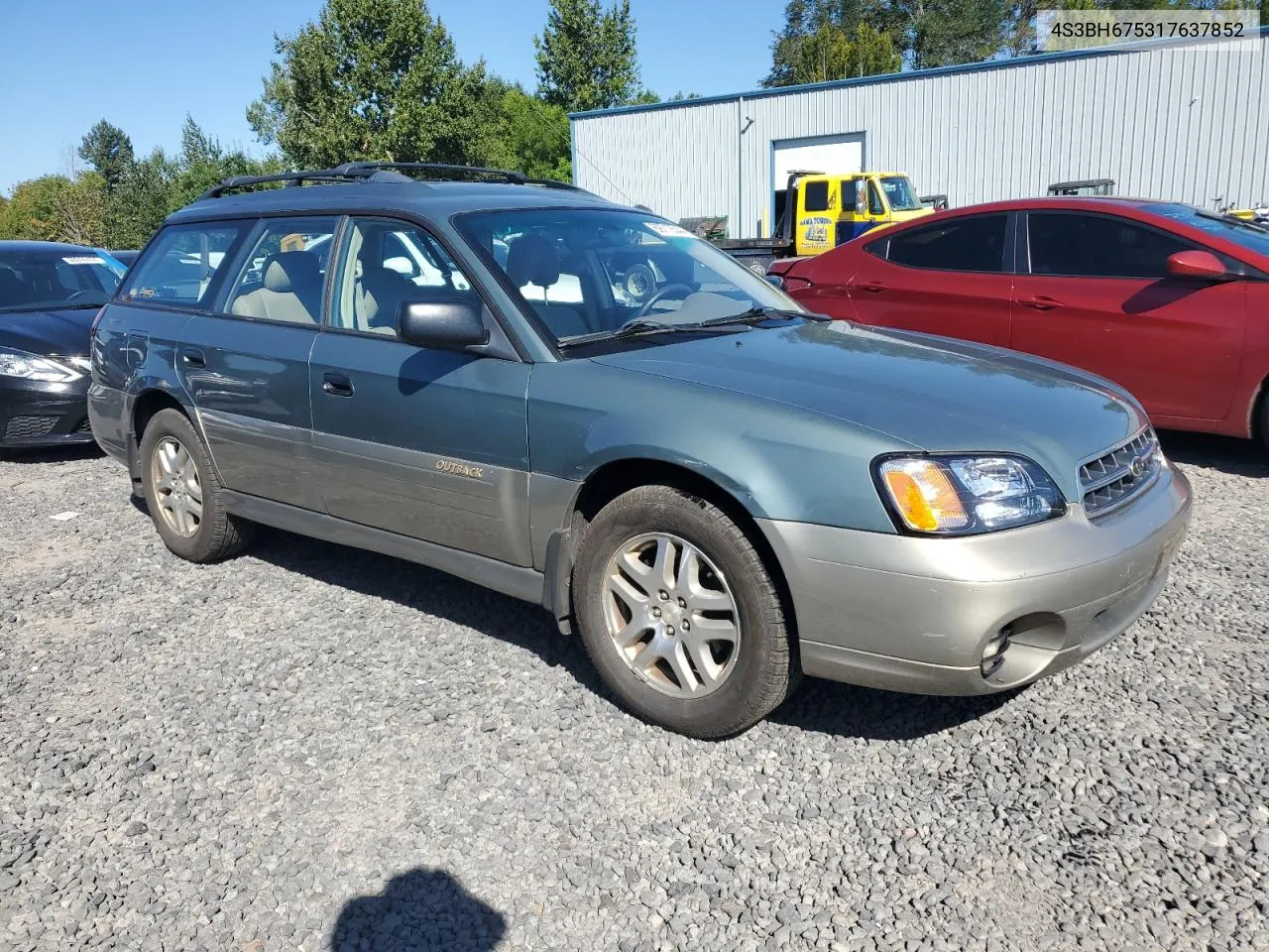 2001 Subaru Legacy Outback Awp VIN: 4S3BH675317637852 Lot: 69712344