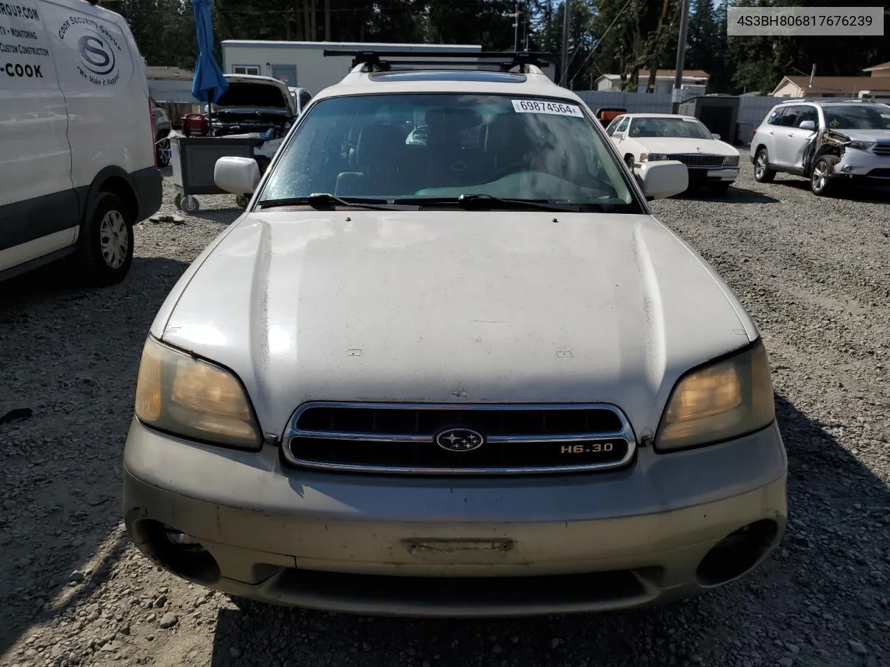 2001 Subaru Legacy Outback H6 3.0 Ll Bean VIN: 4S3BH806817676239 Lot: 69874564