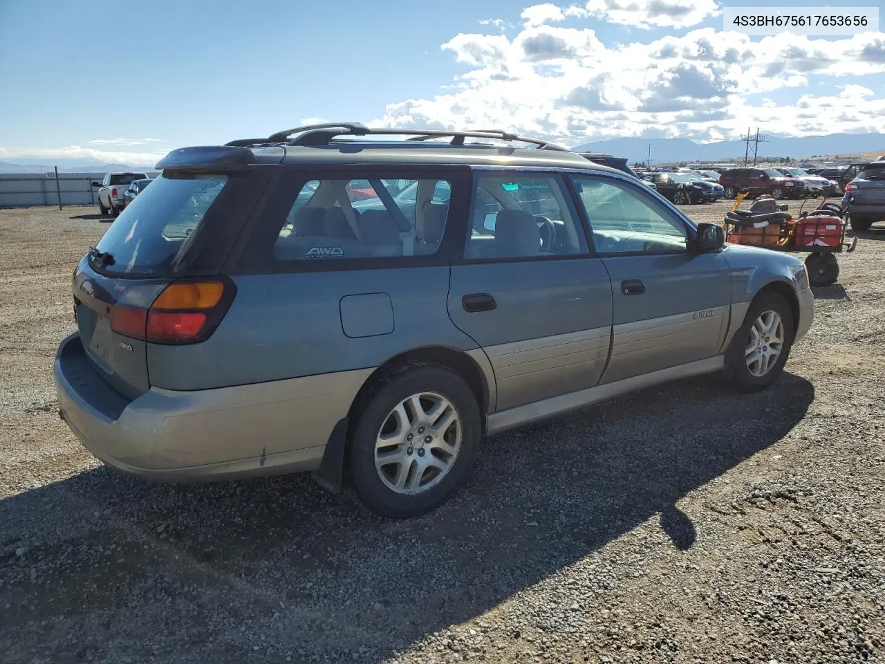 2001 Subaru Legacy Outback Awp VIN: 4S3BH675617653656 Lot: 71806164