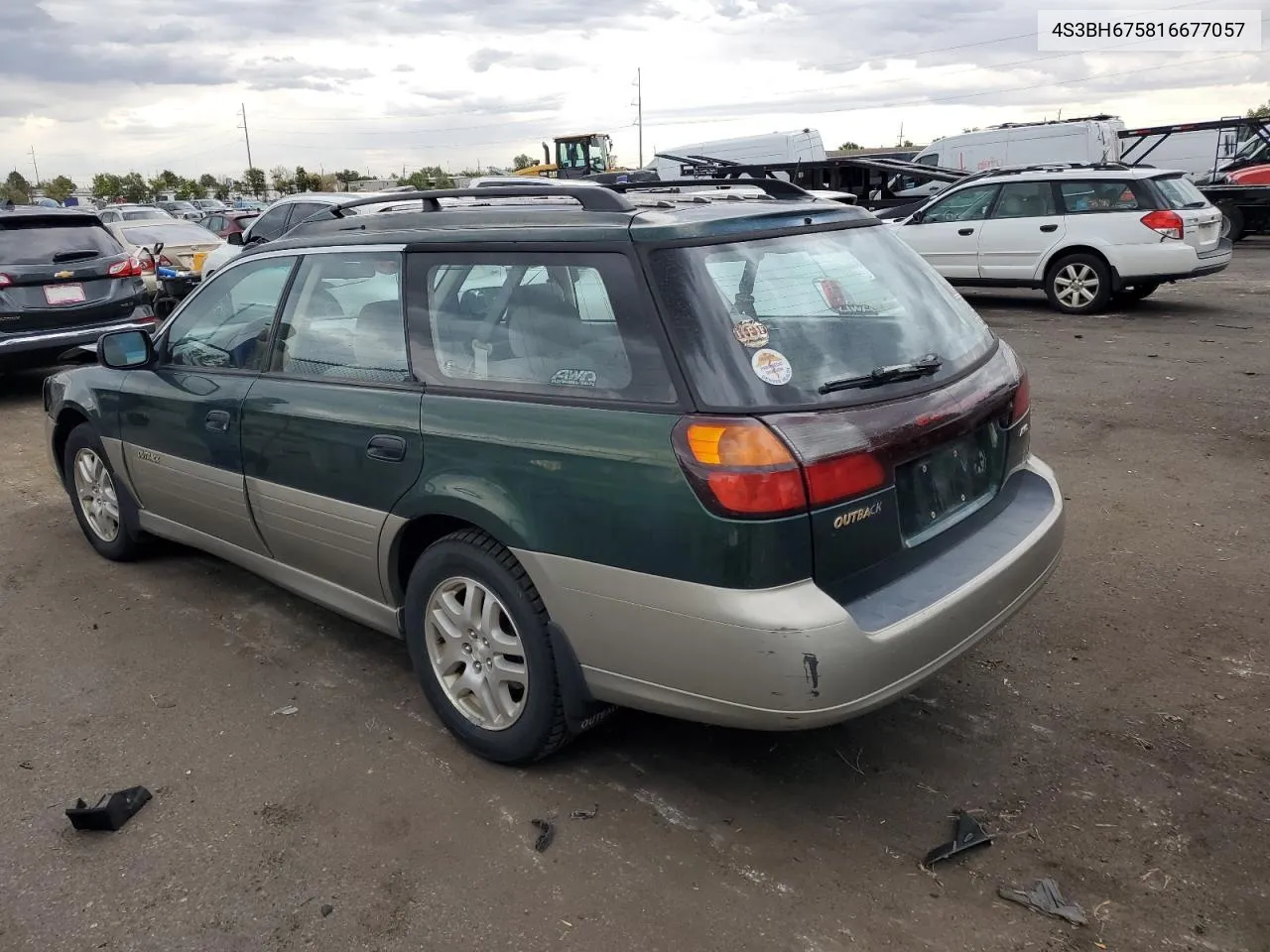 2001 Subaru Legacy Outback Awp VIN: 4S3BH675816677057 Lot: 71942774