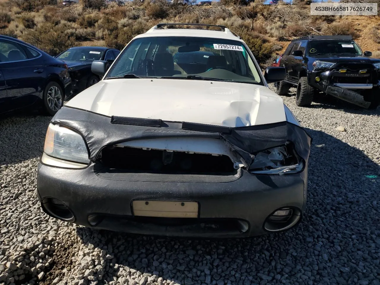 2001 Subaru Legacy Outback VIN: 4S3BH665817626749 Lot: 72957274