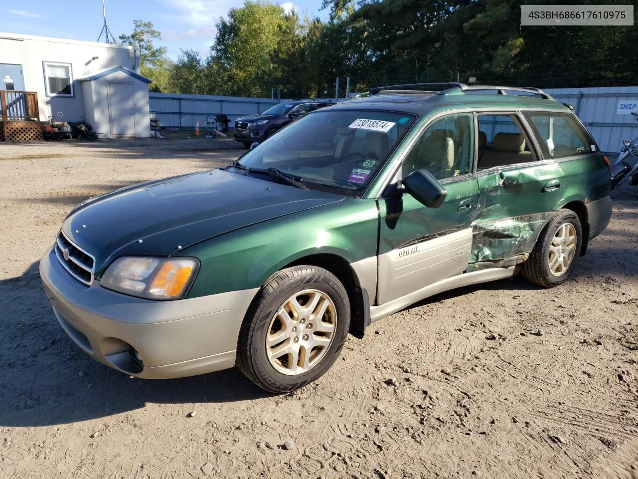 2001 Subaru Legacy Outback Limited VIN: 4S3BH686617610975 Lot: 73018574