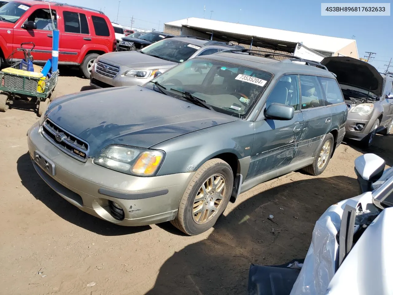 2001 Subaru Legacy Outback H6 3.0 Vdc VIN: 4S3BH896817632633 Lot: 73535204