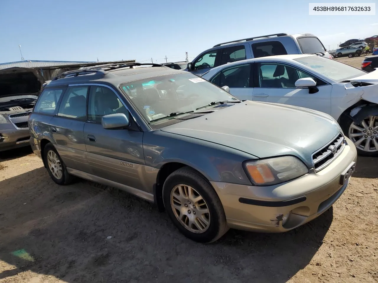 2001 Subaru Legacy Outback H6 3.0 Vdc VIN: 4S3BH896817632633 Lot: 73535204