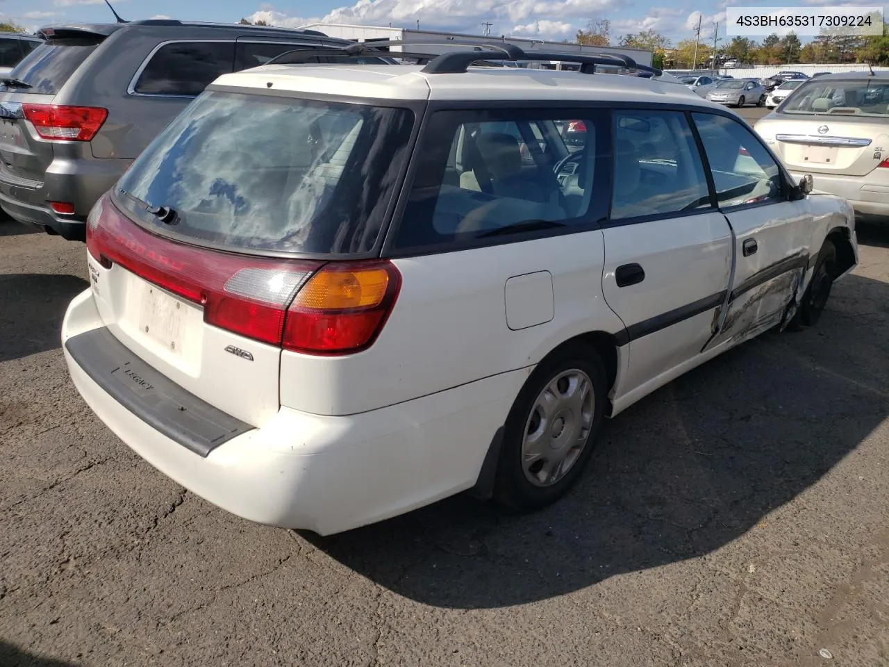 2001 Subaru Legacy L VIN: 4S3BH635317309224 Lot: 74939574