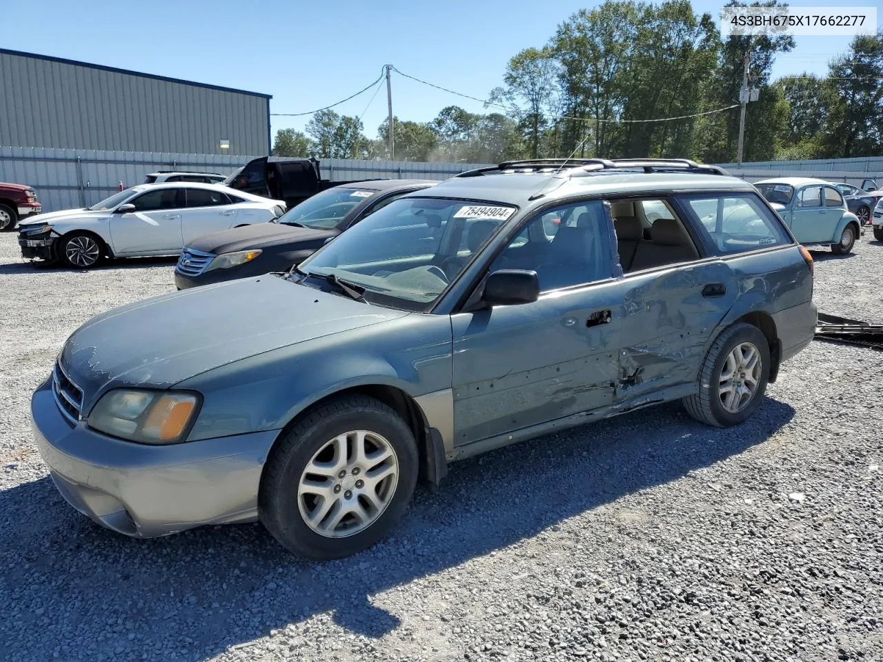 2001 Subaru Legacy Outback Awp VIN: 4S3BH675X17662277 Lot: 75494904