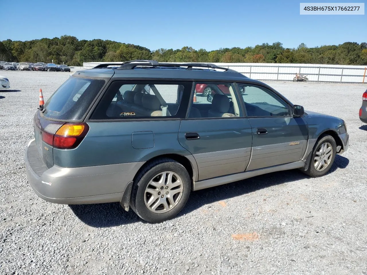 2001 Subaru Legacy Outback Awp VIN: 4S3BH675X17662277 Lot: 75494904