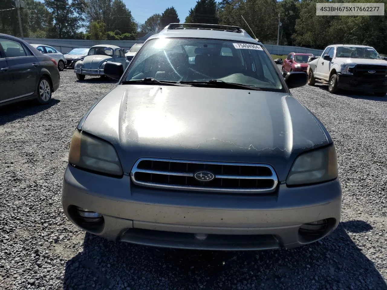 2001 Subaru Legacy Outback Awp VIN: 4S3BH675X17662277 Lot: 75494904