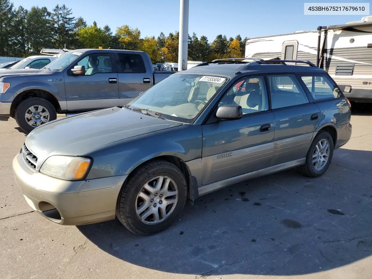 2001 Subaru Legacy Outback Awp VIN: 4S3BH675217679610 Lot: 77155504