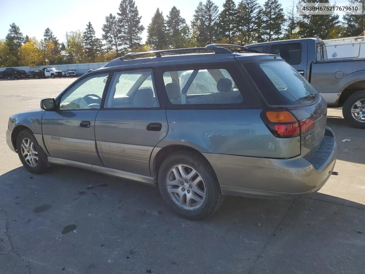 2001 Subaru Legacy Outback Awp VIN: 4S3BH675217679610 Lot: 77155504